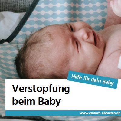 Baby mit Verstopfung weint